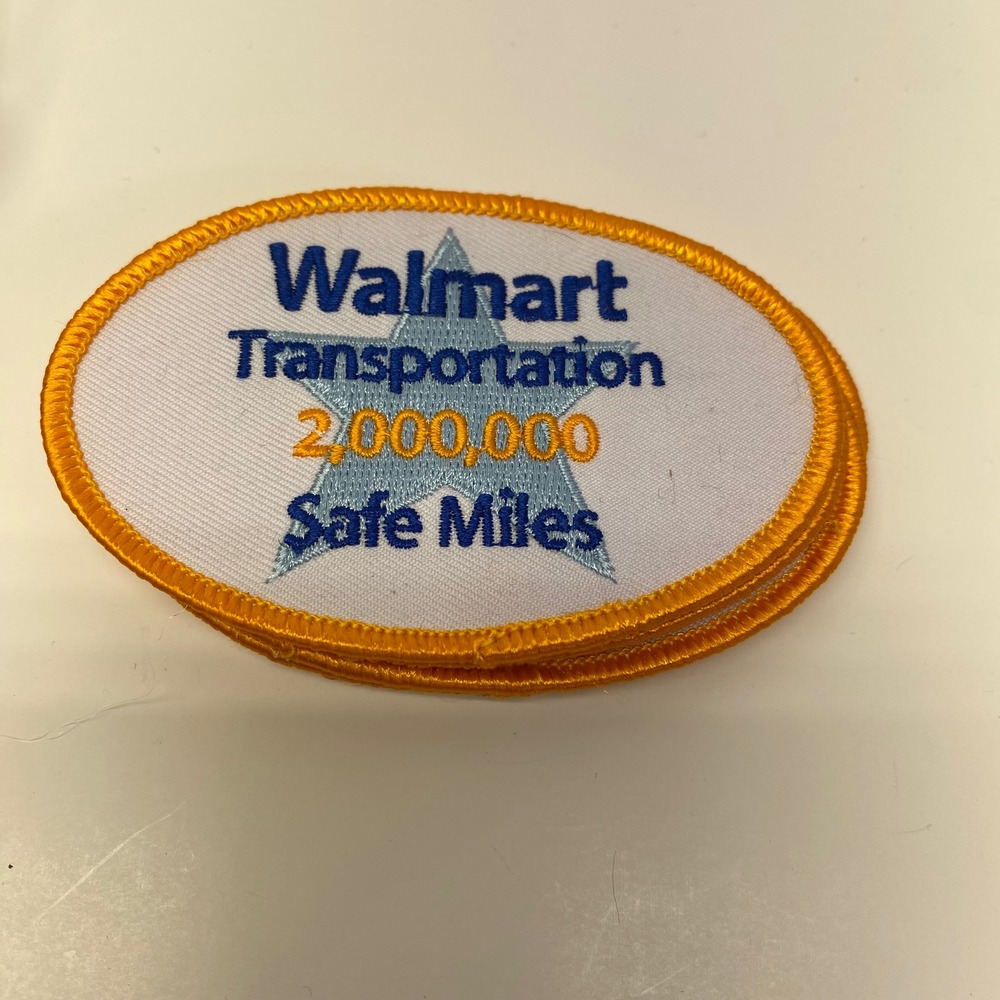 Walmart Transportation 2,000,000 Safe Miles Driving Award Patch